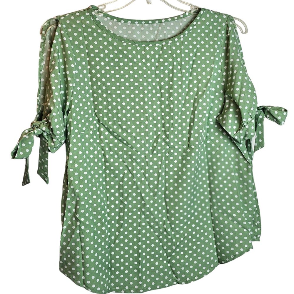 Woman's Blouse with Peek-a-boo cutouts